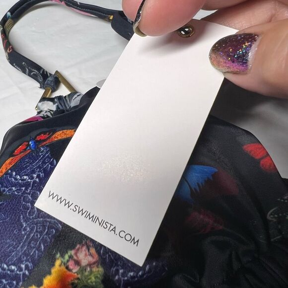 Swiminista X Christian Lacroix Butterfly on Parade Print Bikini Top - Picture 6 of 13